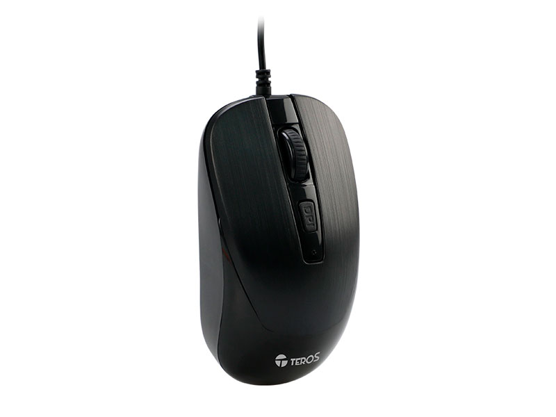 MOUSE TEROS TE-5076N 1600DPIBUSB BLACK