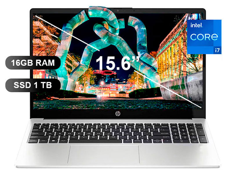LAPTOP HP 250 G10 I7-1355U/ 16GB/ SSD 1TB/ 15.6/ FREE/ 9S7D1LS