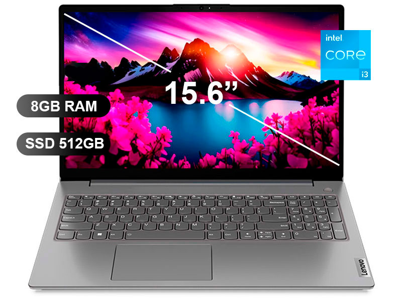 LAPTOP LENOVO V15 G3 IAP I3-1215U/ 8GB/ SSD512GB/ FREE/ 15.6/ 82TT00EALM
