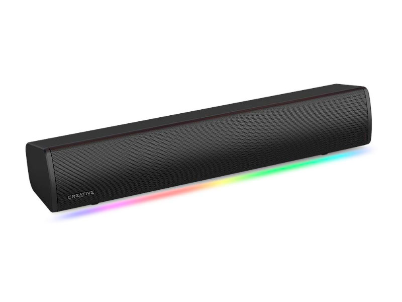 PARLANTE CREATIVE GAMING SOUND BAR GS3 RGB 24W BT 5.4 USB-C BLACK 51MF8465AA000