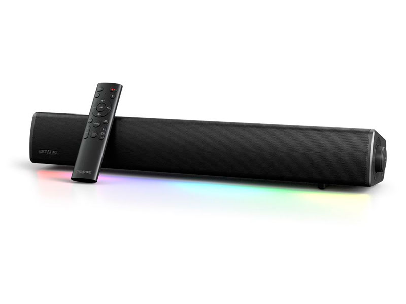 PARLANTE CREATIVE GAMING SOUND BAR GS5 RGB 60W BT 5.4 USB-C BLACK 51MF8470AA000