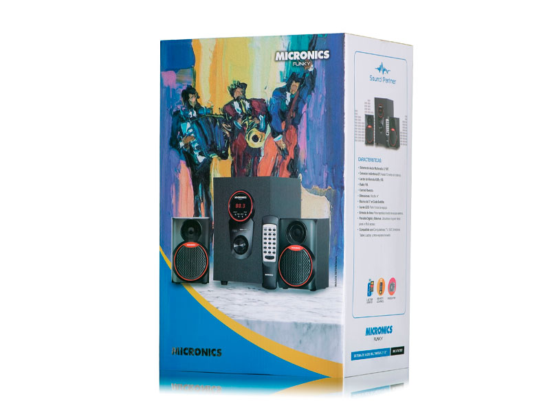 PARLANTE MICRONICS FUNKY MIC S7077BT FM SD + USB