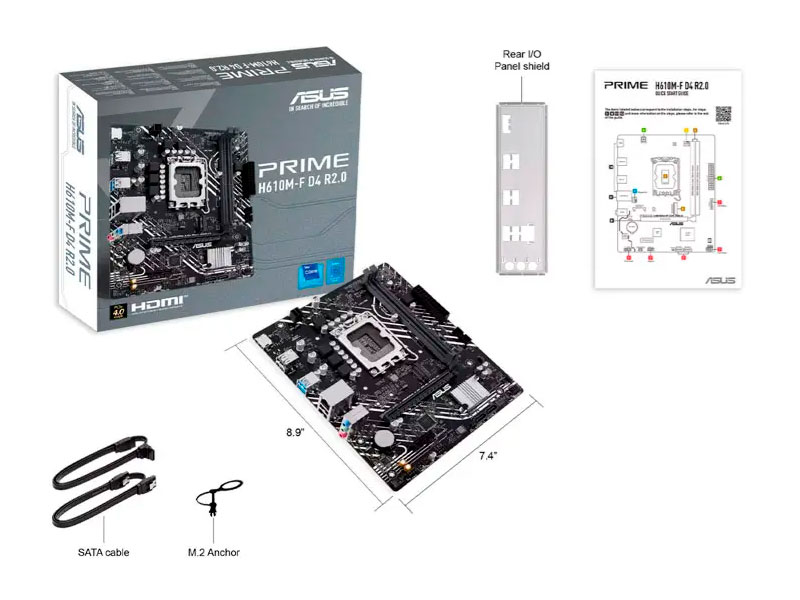 PLACA ASUS PRIME H610M-F S/V/L DDR4 R2.0