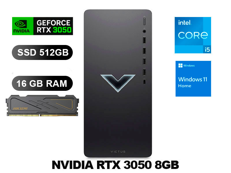 PROMO PC GAMER I5-13400F/ 16GB/ 512GB SSD/ RTX 3050 8GB + MONITOR Y TECLADO