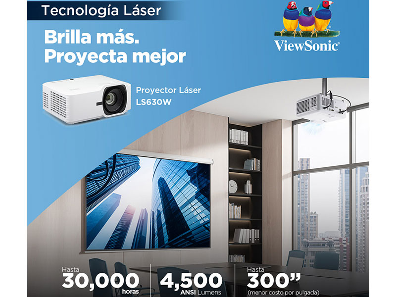 PROYECTOR VIEW SONIC LS630W 4500L WXGA 1280X800 V20366