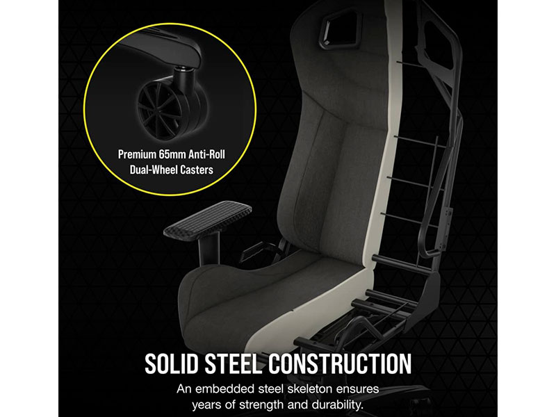 SILLA CORSAIR GAMING T3 RUSH TELA CARBON CF-9010057-WW