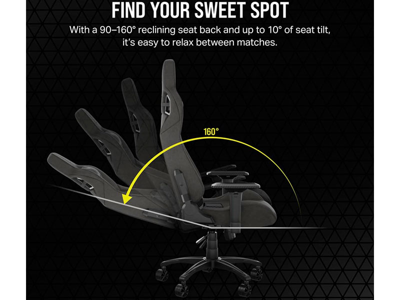 SILLA CORSAIR GAMING T3 RUSH TELA CARBON CF-9010057-WW