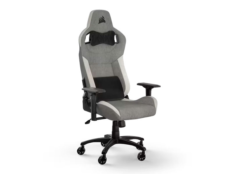 SILLA CORSAIR GAMINGT3 RUSH FABRIC CHAIR GRAY/ WHITE CF-9010058-WW