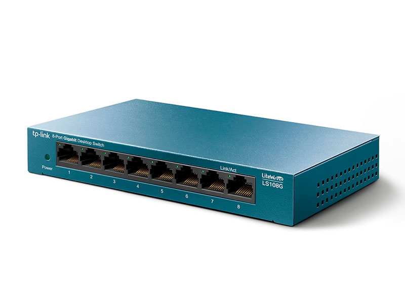 SWITCH TP-LINK 8PORT 10/ 100/ 1000 Mbps LS108G ACERO