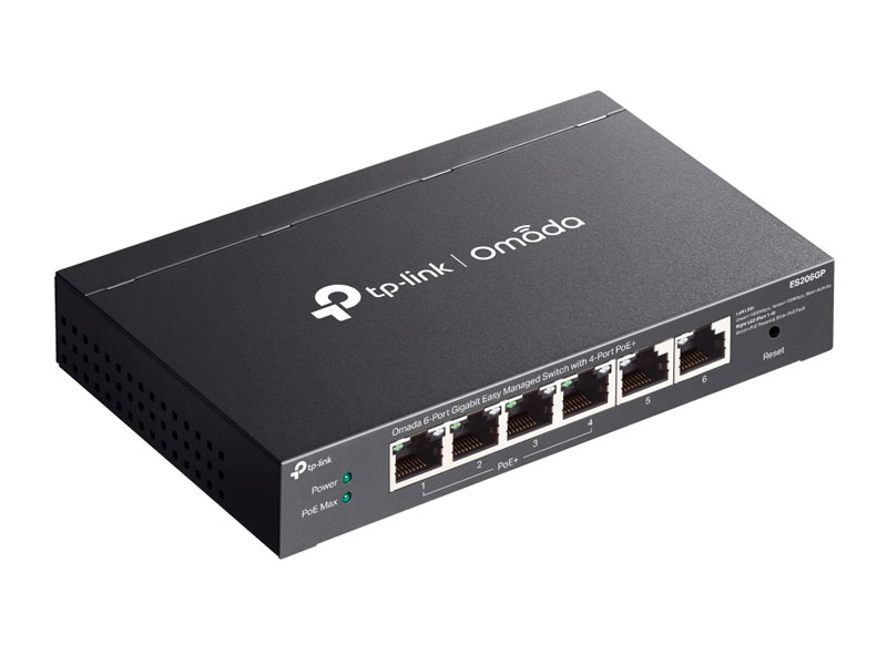 SWITCH TP-LINK OMADA AGILE ES206GP 6PORT GIGABITE EASY MANAGED 4PORT POE+