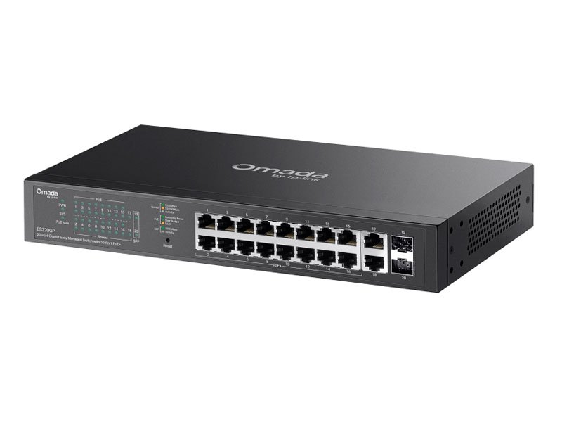 SWITCH TP-LINK OMADA AGILE ES220GP 20PORT GIGABITE 16PORT POE+