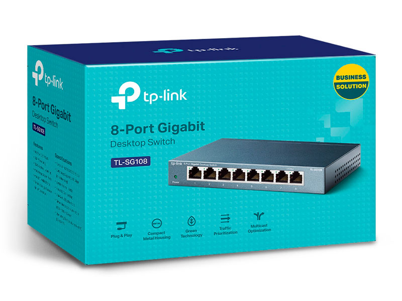 SWITCH TP-LINK TL-SG108  GIGABIT 8PTOS 