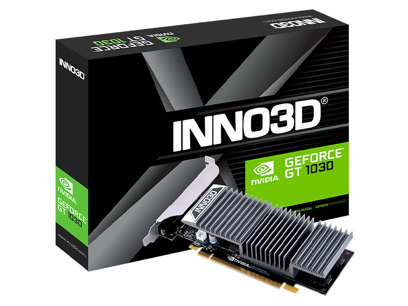 TARJETA DE VIDEO INNO3D GEFORCE 2GB GT1030/ DDR5/ N1030-1SDV-E5BL