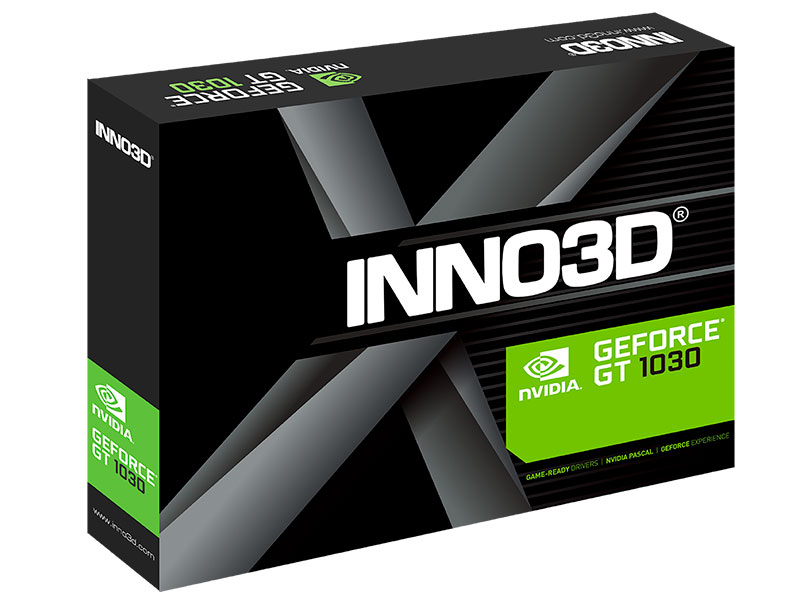 TARJETA DE VIDEO INNO3D GEFORCE 2GB GT1030/ DDR5/ N1030-1SDV-E5BL