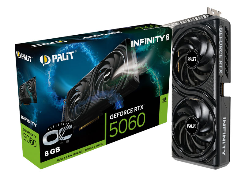 TARJETA DE VIDEO PALIT INFINITY 2 RTX5060 8GB OC GDDR7 128BIT 3-DP HDMI