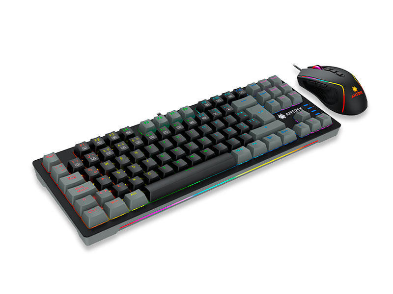 TECLADO Y MOUSE ANTRYX GAMING MECANICO GC-5500 BLUE AGC-5500KBL-XX