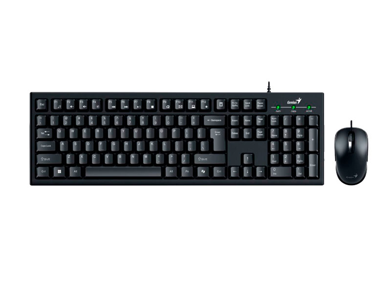 TECLADO Y MOUSE GENIUS KM-100SE AI COPILOT USB BLACK