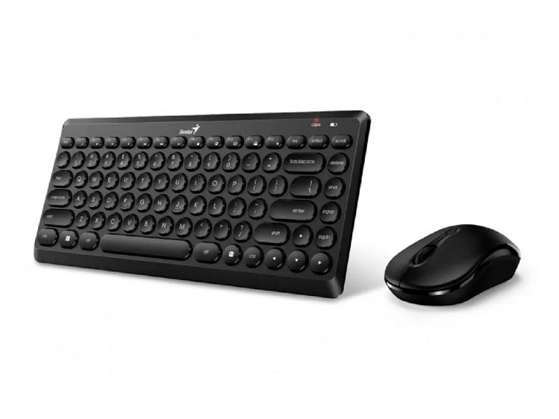 TECLADO Y MOUSE GENIUS LUXEMATE Q8000 WIRELESS TKL USB BLACK 31340013401