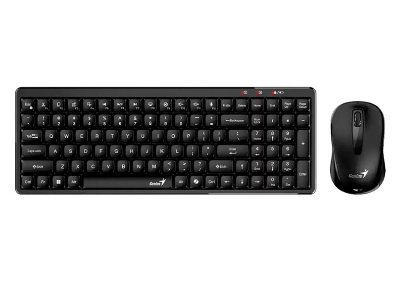 TECLADO Y MOUSE GENIUS LUXEMATE Q8100 COPILOT WIRELES BLACK 31340019401