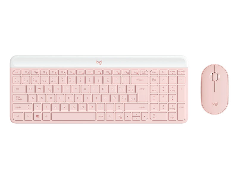 TECLADO Y MOUSE LOGITECH SLIM MK470 WIRELESS / PINK