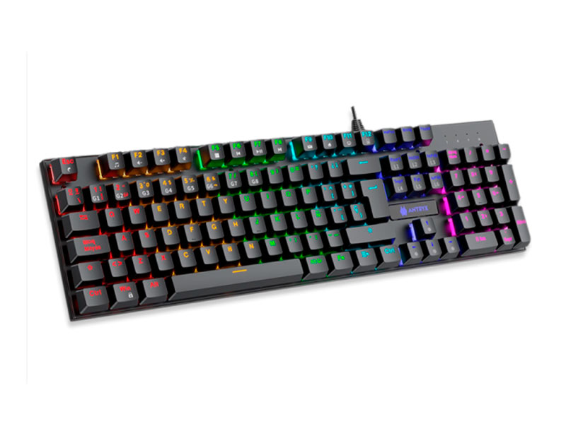 TECLADO Y MOUSE MECANICO ANTRYX  GC-3100 BLACK/ BLUE AGC-3100KBL-SP