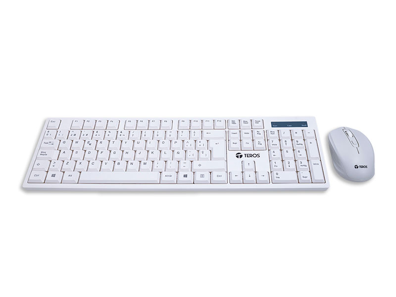TECLADO Y MOUSE TEROS TE-5016S WIRELESS WHITE