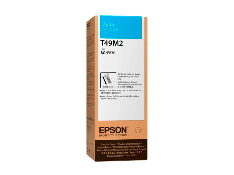 TINTA EPSON T49M220 ULTRACHROME P/SC-F170/F570/F571 CYAN 