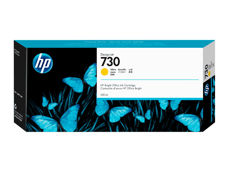 TINTA HP P2V70A (730) YELLOW P/ DESIGNJET INK 300ML