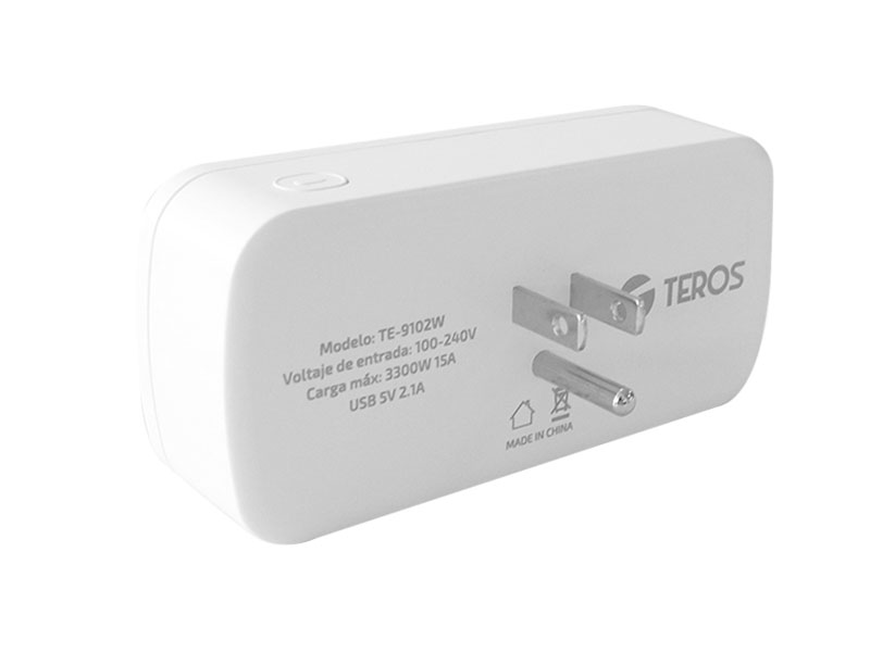 TOMACORRIENTE SMART TEROS TE-9102W 2 TOMAS 2 USB  WIRELESS