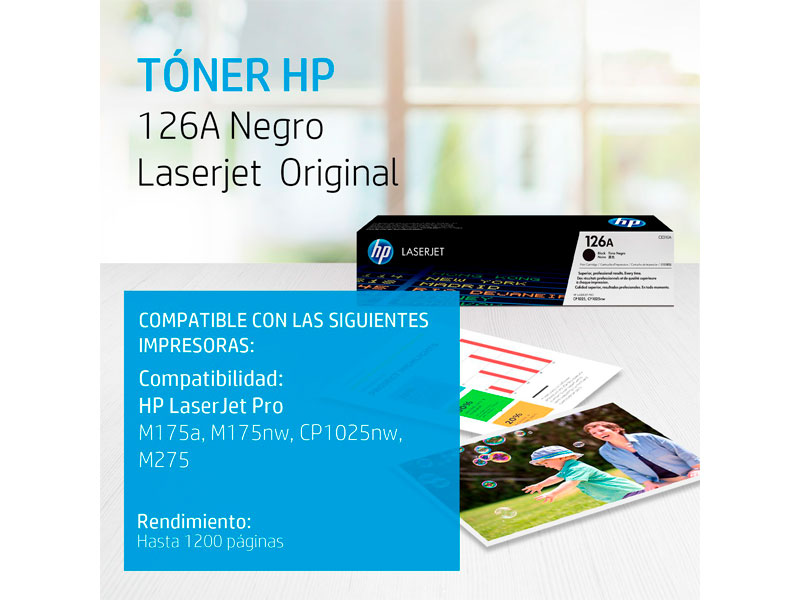 TONER HP CE310A P/CP1025NW BLACK (126)