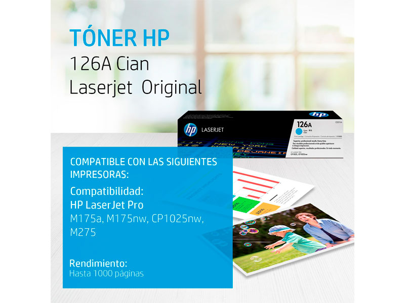 TONER HP CE311A P/CP1025NW CYAN (126)