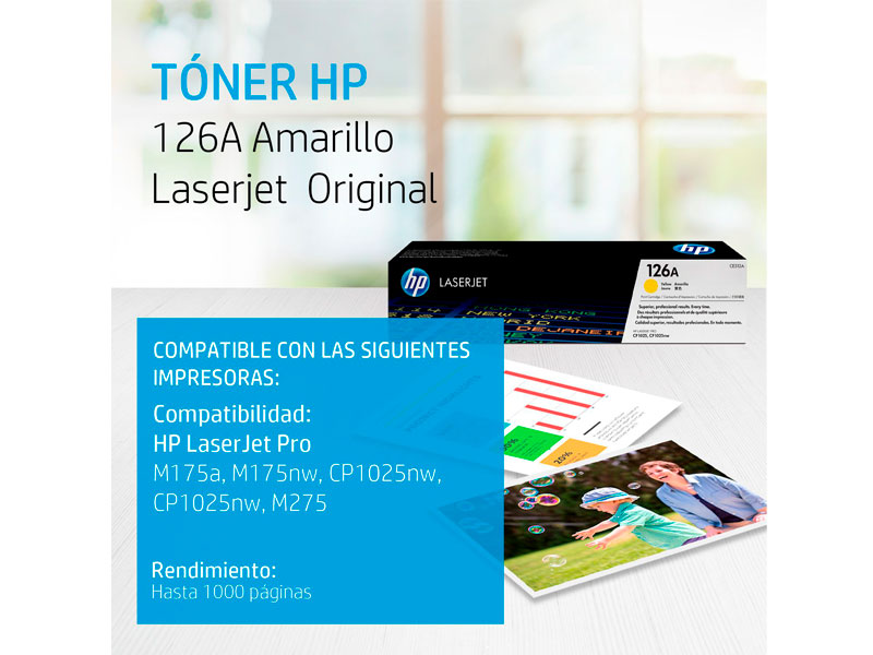 TONER HP CE312A P/CP1025NW YELLOW (126)