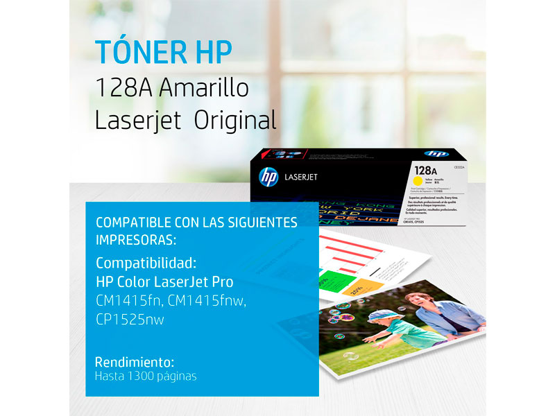TONER HP CE322A YELLOW P/LASER CM1415/CP1525 (128)