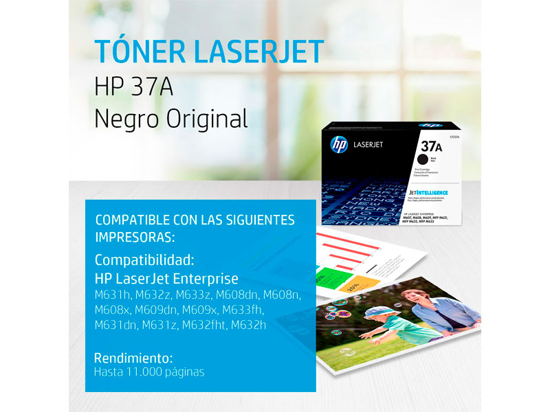 TONER HP CF237A (37A) P/M631/M607 11KPG BLACK