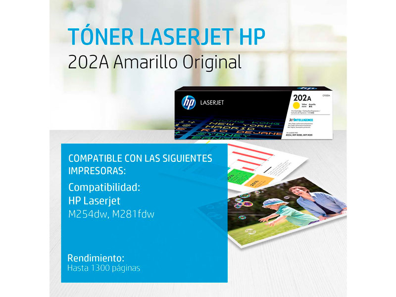 TONER HP CF502A P/LJ 202A M281FDW YELLOW (202A) 1300PG