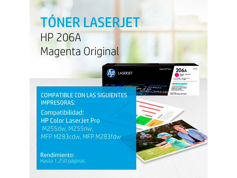 TONER HP 206A M283FDW MAGENTA