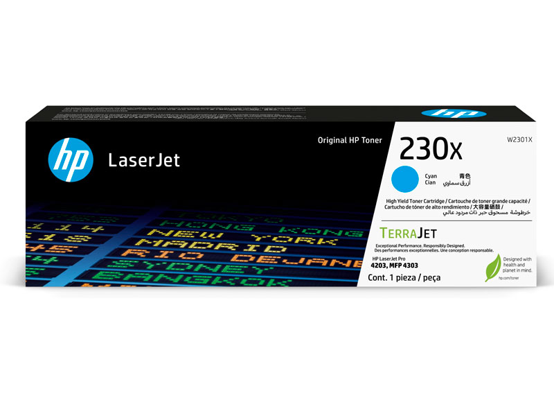 TONER HP W2301X (230X) L.J. 4303FDW CYAN 5.5 KPGS