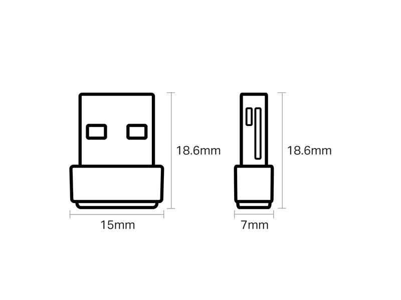 ADAPTADOR TP-LINK USB AC600 DOBLE BANDA T2UNANO